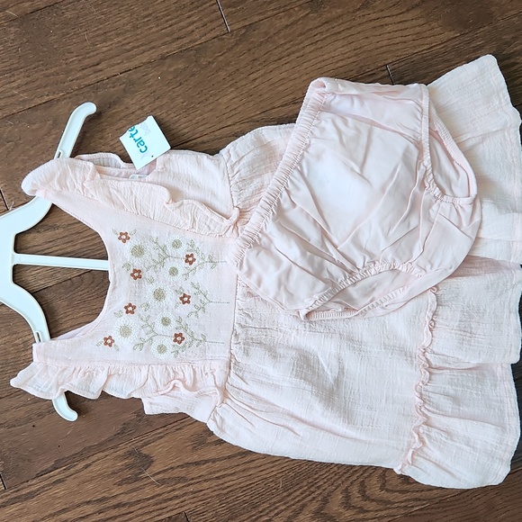 Sleeveless girls Pink dress with flowers - BNWT for 18 month toddler - Picture 3 of 5